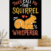 Sie nennen mich das Eichhörnchen Whispern Poster (Küche)