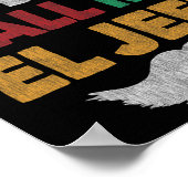 Sie nennen mich El Jefe Fiesta mexikanischen Party Poster (Ecke)