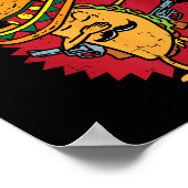 Sie nennen mich El Jefe Taco Funny Boss Cinco De M Poster (Ecke)