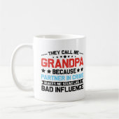 Sie nennen mich Grandpa Funny Großvater Geburtstag Kaffeetasse (Links)