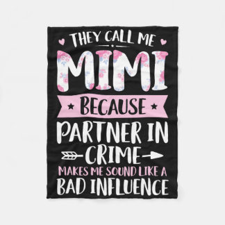 Sie nennen mich Mimi, weil Partner in Crime Funny Fleecedecke