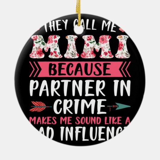 Sie nennen mich Mimi, weil Partner in der Kriminal Keramik Ornament (Hinten)