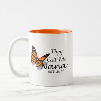 Sie nennen mich Nana Zweifarbige Tasse