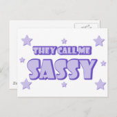 Sie nennen mich nüchtern postkarte (Vorne/Hinten)