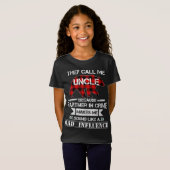 Sie nennen mich Oncle Bar Red Kariert Matching Paj T-Shirt (Vorne ganz)