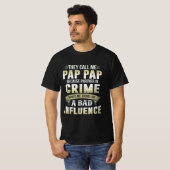 Sie nennen mich Pap Pap Geschenk für Vater T-Shirt (Vorne ganz)