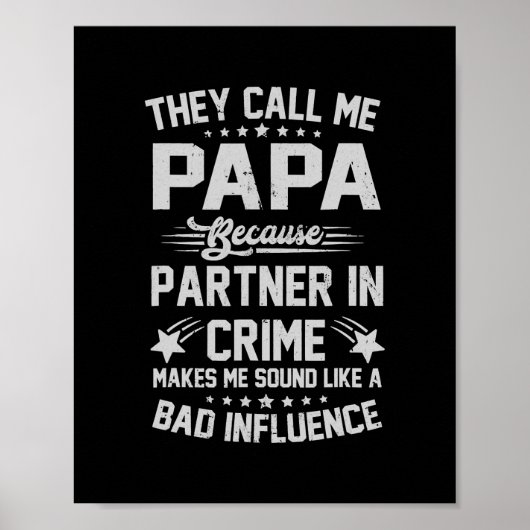 Sie nennen mich Papa, weil Partner im Verbrechen Poster (Vorne)
