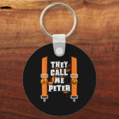 Sie nennen mich Peter Halloween Pumpkin Eater Paar Schlüsselanhänger (Vorderseite)