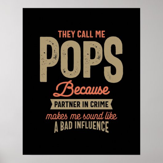 Sie nennen mich Pop, weil sie Verbrecherin sind Poster (Vorne)