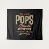 Sie nennen mich Pop, weil sie Verbrecherin sind Wandteppich (Vorderseite (Horizontal))