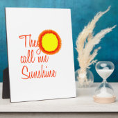 Sie nennen mich Sunshine Fotoplatte (Seite)