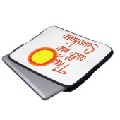 Sie nennen mich Sunshine Laptopschutzhülle (Vorne Knopf)