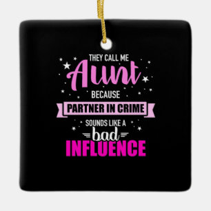 Sie nennen mich Tante Keramikornament