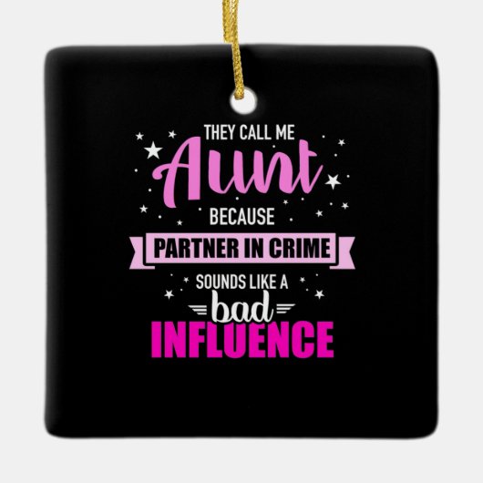 Sie nennen mich Tante Keramikornament (Vorderseite)