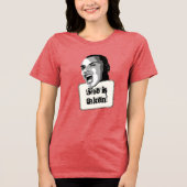 Sie nimmt den Funny Custom Text Tri-Blend Shirt (Vorderseite)