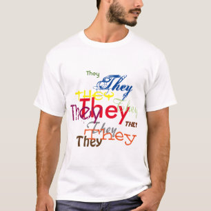 Sie oder ein individuelles Pronomen überall T-Shirt