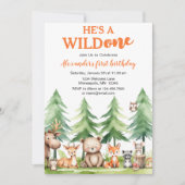 Sie oder Er ist ein wilder Mensch von einem Wald T Einladung (Vorderseite)