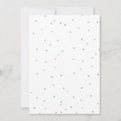 Sie oder er kleidet geschlechtsspezifische Babydus Einladung (Rückseite)