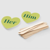 Sie oder Ihm? | Bride Groom Retro Hochzeitsspiel Fächer (Non-assembled)