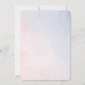 Sie oder sein Geschlecht enthüllt die Einladung zu (Rückseite)