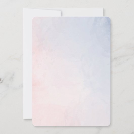 Sie oder sein Geschlecht enthüllt die Einladung zu (Rückseite)