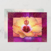 Sie öffnet ihren Mund mit Weisheit Postkarte (Vorne/Hinten)