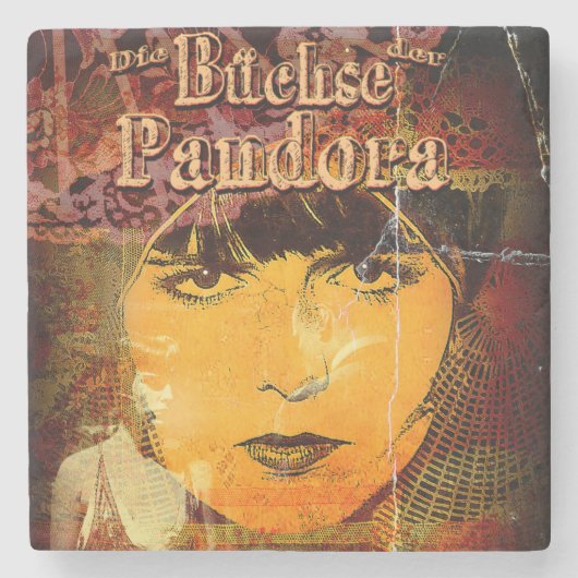 Sie öffnete die Kiste Steinuntersetzer (Vorderseite)