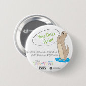 Sie Otter-Hilfe! Button (Vorne & Hinten)