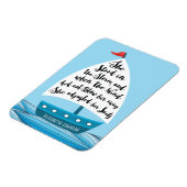 Sie passte ihr Segelschiff Zitat Magnet an (Linke Seite)