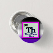 Sie - persönliches Geschlechtspronomen des Button (Vorne & Hinten)