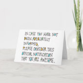 *****SIE****** ***PHANTASTISCH********** FEIERTAGSKARTE (Vorderseite)