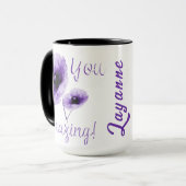 Sie Phantastisch Violett Tasse (Vorderseite Links)