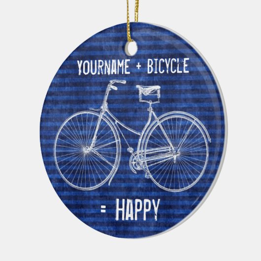 Sie plus Fahrrad entsprechen den glücklichen Keramik Ornament (Links)