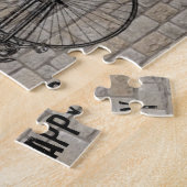 Sie plus Fahrrad entsprechen den glücklichen Puzzle (Seite)