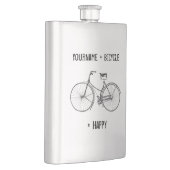 Sie plus Fahrrad sind auch glücklich antikes Rad F Flachmann (Rechts)