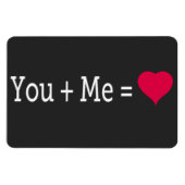 Sie plus ich sind gleich Herz — 4x6 Magnet (Horizontal)