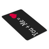 Sie plus ich sind gleich Herz — 4x6 Magnet (Rechte Seite)