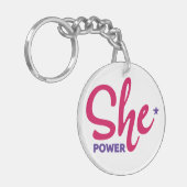 Sie Power Akryllischer Schlüsselanhänger (Vorderseite links)