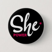 Sie Power White Design Button (Vorderseite)