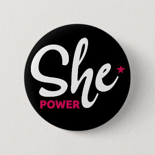 Sie Power White Design Button