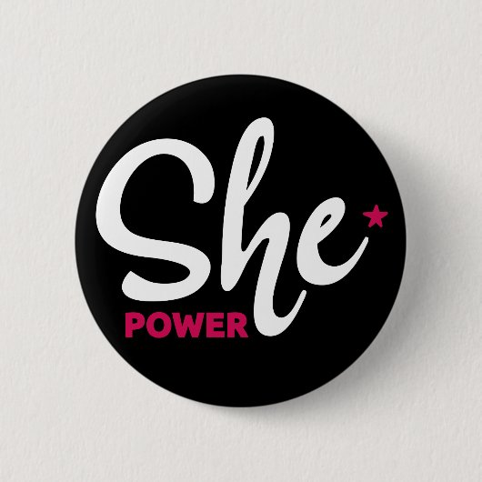 Sie Power White Design Button (Vorderseite)