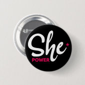 Sie Power White Design Button (Vorne & Hinten)