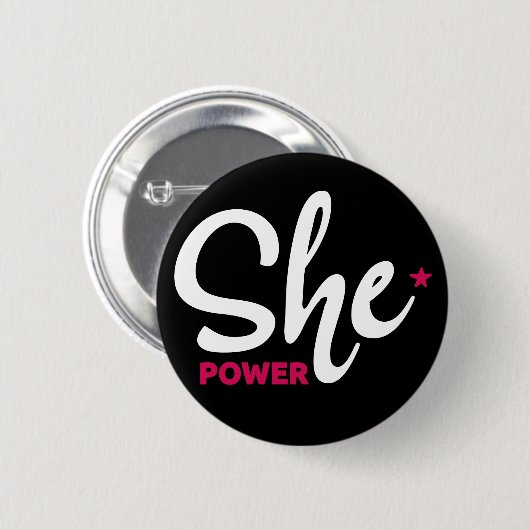 Sie Power White Design Button (Vorne & Hinten)