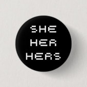 sie Pronomina Button (Vorderseite)