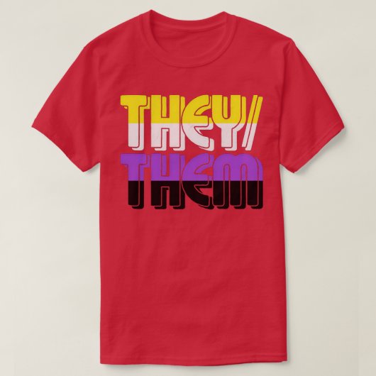 Sie Pronouns T-Shirt (Design vorne)