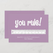 Sie regieren! Kinder-Klassenzimmer Valentine Einladung (Vorne/Hinten)