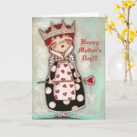 Sie regieren!- Muttertag CArd. Karte (Gelbe Blume)