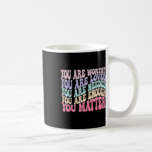 Sie - Retro Groovy Mental Health Awareness Self Kaffeetasse