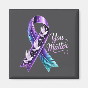 Sie Ribbon Schmetterling Selbstmord Bewusstsein Fr Magnet