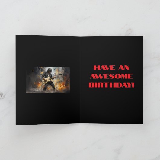 SIE ROCK BIRTHDAY CARD DANKESKARTE (Innenseite)